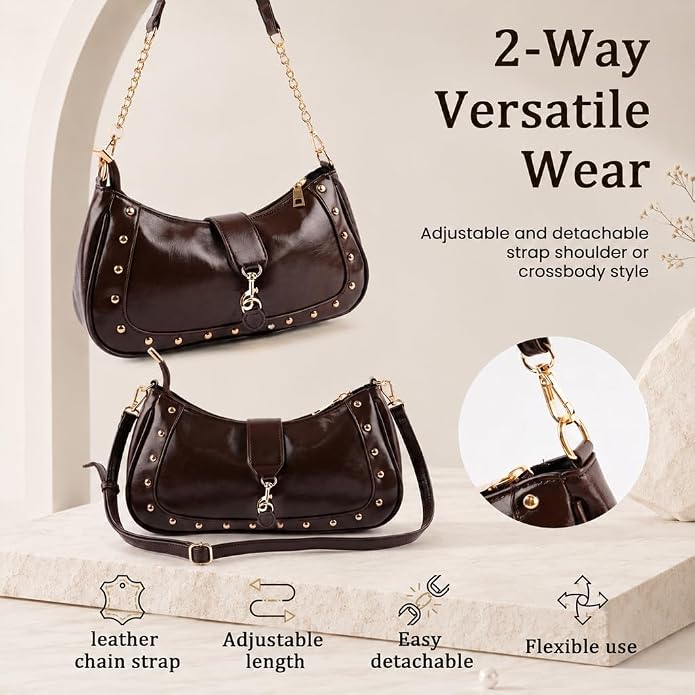 Leather Bag 2-way versatile wear